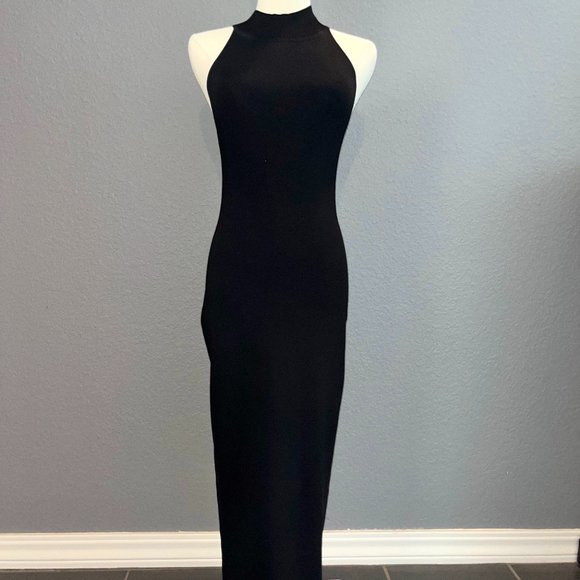 Babaton Dresses & Skirts - ARITZIA BABATON  Black sleeveless mock-neck midi dress - New - Never Worn Size M